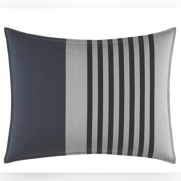 Nautica Rendon Cotton Grey Duvet Cover Set Queen - Picture 3 of 7